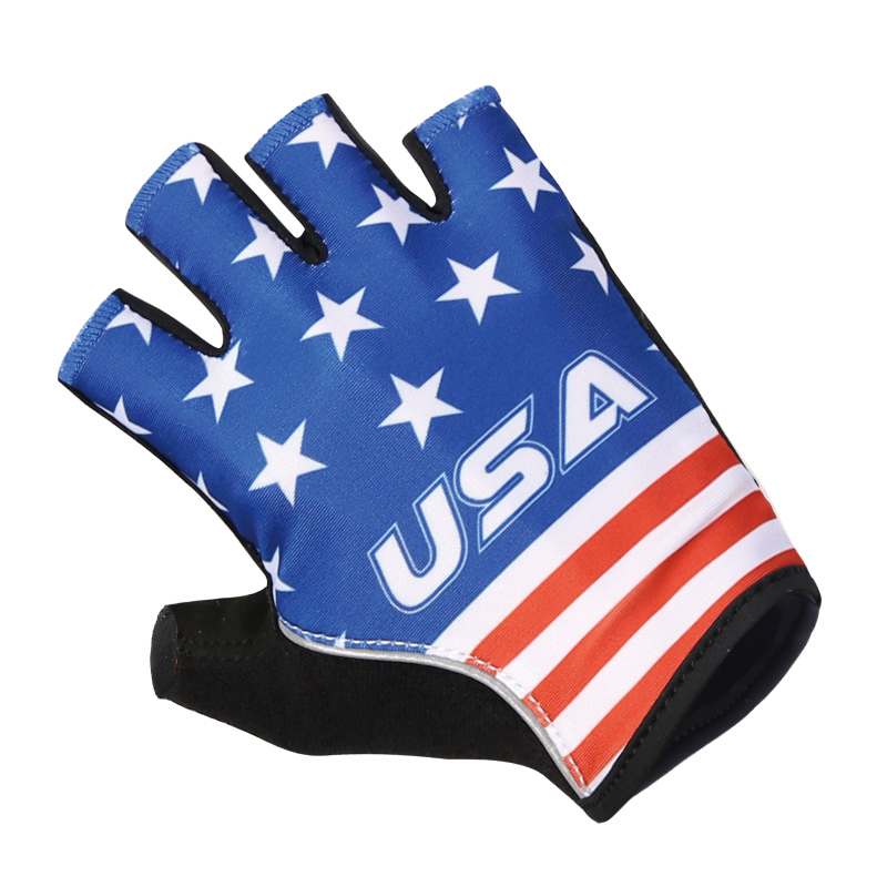 Mountain Biking Gloves Mens - Американские синие велосипедные перчатки с открытыми