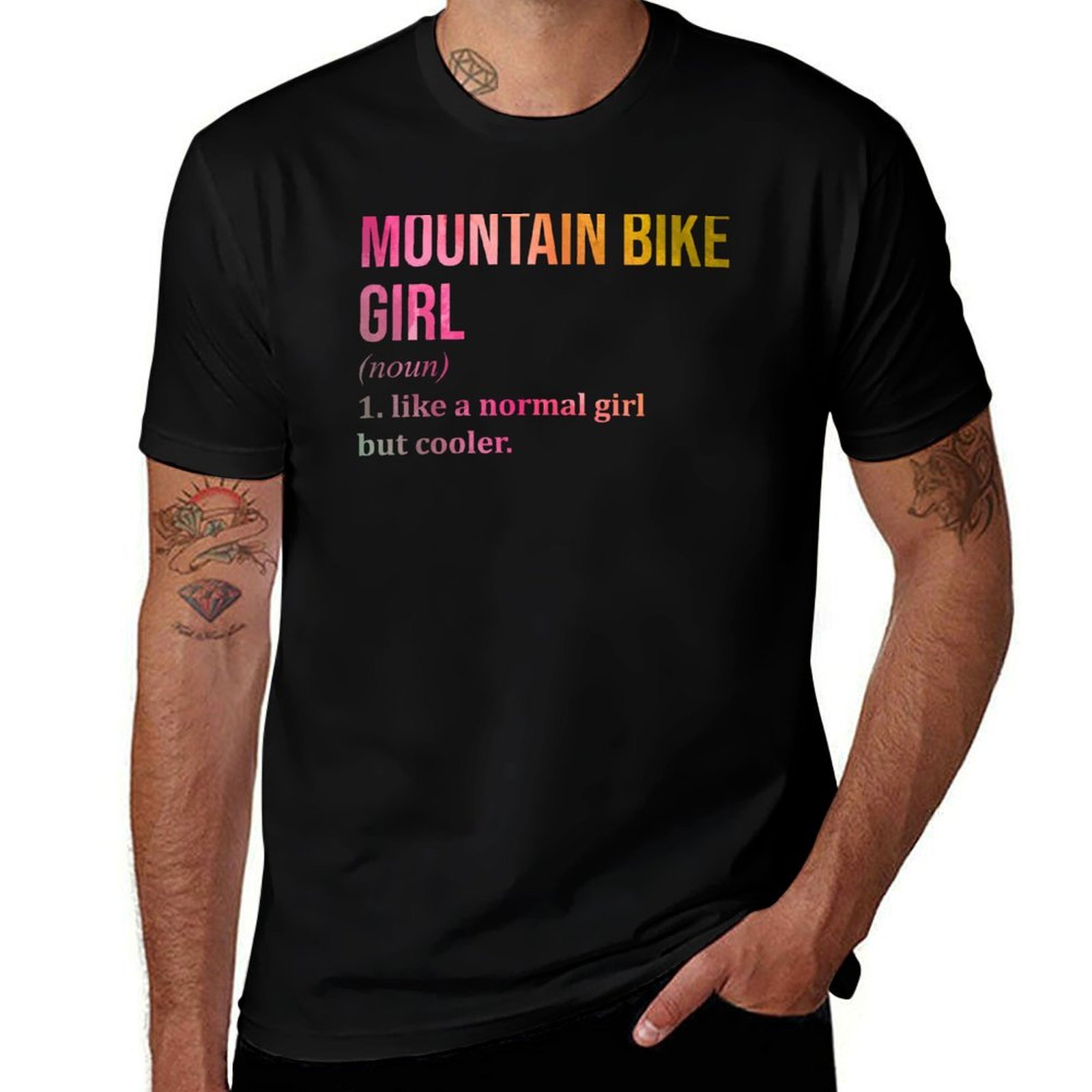 Mountain Biking Definition - Футболка Mountain Bike Girl Definition MTB