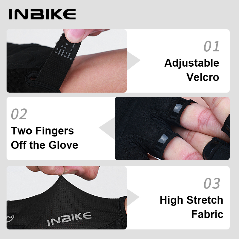 Велоперчатки INBIKE без пальце – обзор и цена Mountain Biking Gloves Mens