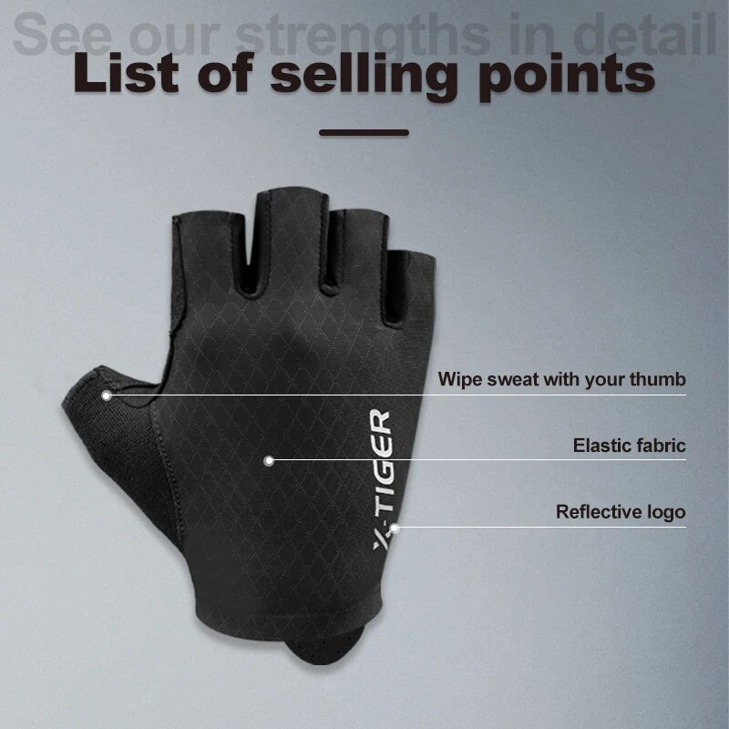X-TIGER велосипедные перчатки  – обзор и цена Mountain Biking Gloves Mens